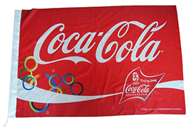 Flag Cloth banner 1,6 m-es (5 láb) öko-oldószeres WER-ES160 nyomtatóval nyomtatva